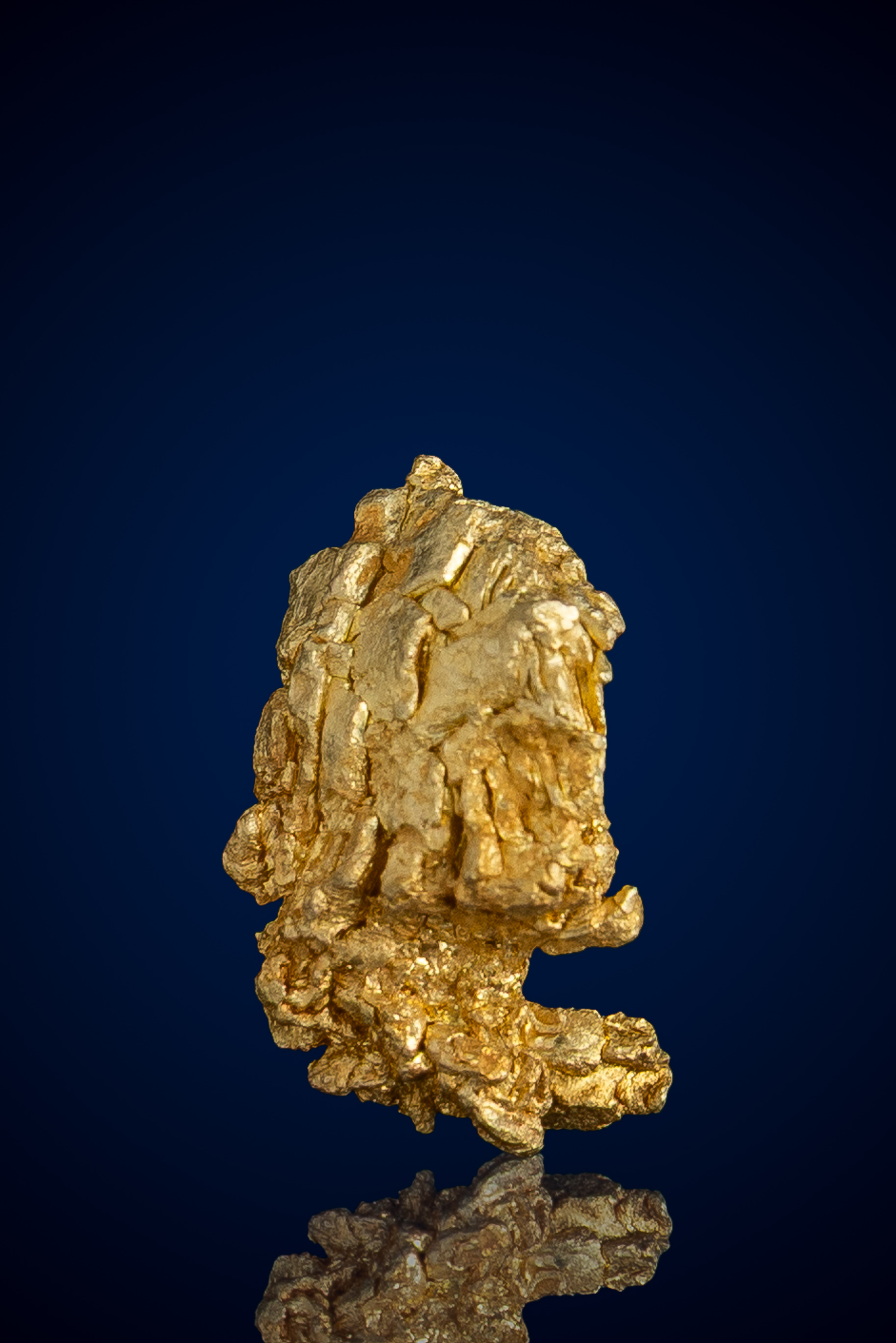 Gleaming, Layered Natural Gold Nugget - Mariposa County, CA - 4.73 grams (image for) Gleaming, Layered Natural Gold Nugget - Mariposa County, CA - 4.73 grams